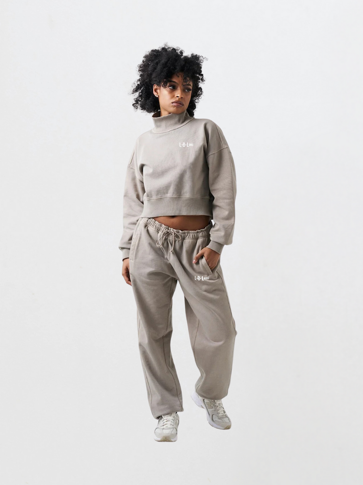 Threaded Luxe Set – Embroidered Mock Neck Sweatsuit