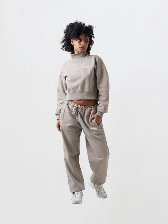 Threaded Luxe Set – Embroidered Mock Neck Sweatsuit