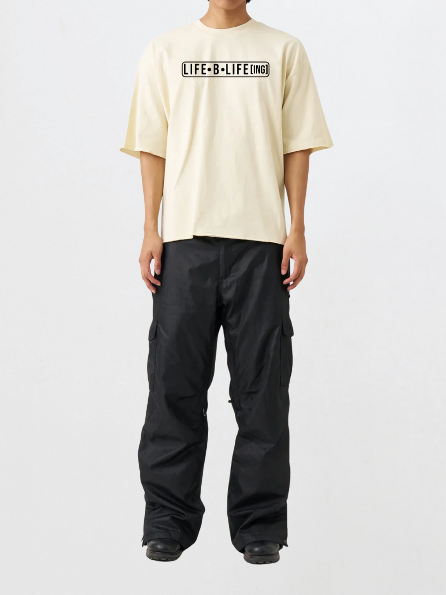 Edge Crop Tee – Raw Edge Oversized Cropped T-Shirt