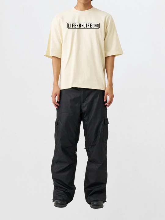 Edge Crop Tee – Raw Edge Oversized Cropped T-Shirt